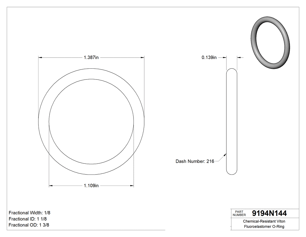 Technical drawing - 9194N144
